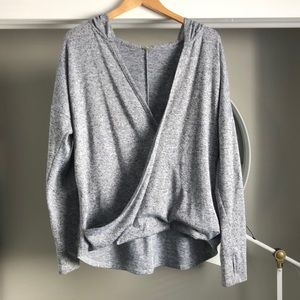 Hooded wrap sweater!